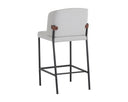 Light Grey / Bravo Cognac Counter Stools set of 2 Pearce by Matho Sun, view 3