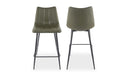 Alibi Counter Stool Dark Green - Set Of Two