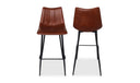 Alibi Bar Stool Brown - Set Of Two