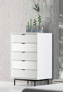 Valencia Contemporary White Chest