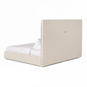 valhalla - contemporary white fabric bed