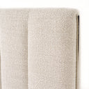 valhalla - contemporary white fabric bed
