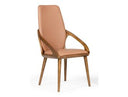 Falcon Mid-Century Walnut and Cream Dining Chair