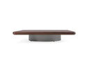 Valley - Modern Walnut + Titanium Low Coffee Table