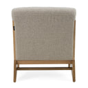 Vance - Modern Sand Fabric + Wood Accent Chair