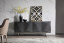 Vanguard - Modern Dark Grey High Gloss Buffet