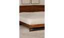 Bent Queen Size Bed Brown