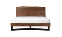 Bent Queen Size Bed Brown