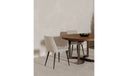 Bent Round Dining Table 54In Brown