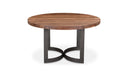 Bent Round Dining Table 54In Brown