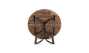 Bent Round Dining Table 54In Brown