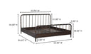 Vivian Queen Bed Dark Brown