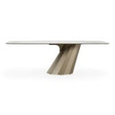Elson - Modern Off-White Fabric + Antique Brass Dining Chair
