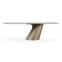 Vela - Modern Ceramic + Brass Dining Table