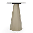 Vela - Modern Ceramic + Brass Console Table