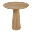 Velma - Modern Travertine Marble Round Dinette Table