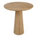 Velma - Modern Travertine Marble Round Dinette Table
