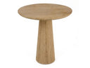 Velma - Modern Travertine Marble Round Dinette Table