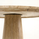 Velma - Modern Travertine Marble Round Dinette Table