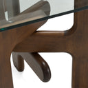Velshi - Modern Glass + Walnut Rectangular Dining Table