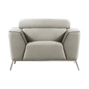 Velva Modern Beige & Brown Fabric Chair