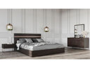 Benzon Italian Modern Dark Rovere Bed