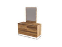 Lorenzo Italian Modern Light Oak Mirror