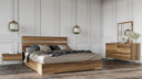 Lorenzo Italian Modern Light Oak Mirror