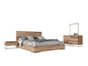 Lorenzo Italian Modern Light Oak Mirror
