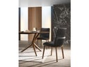 Keisha - Modern Black Velvet and Gold Dining Chair Set of 2