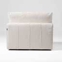 Vicki - Modern Off-White Fabric Modular Armless Seat