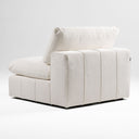 Vicki - Modern Off-White Fabric Modular Armless Seat
