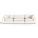 Vicki - Modern Off-White Fabric Modular Sectional-3-Piece Sectional