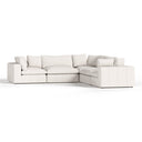 Vicki - Modern Off-White Fabric Modular Sectional-5-Piece Sectional