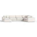 Vicki - Modern Off-White Fabric Modular Sectional-7-Piece Sectional
