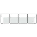 Vicki - Modern Grey Fabric Modular Sectional Sofa-4-Piece Sectional