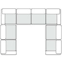 Vicki - Modern Off-White Fabric Modular Sectional-8-Piece Sectional