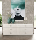 ovidius + victoria - modern white crocodile lacquer bedroom set