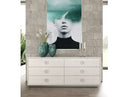 Victoria - Modern White Crocodile Dresser