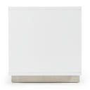 Victoria Modern White Crocodile Nightstand