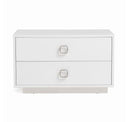 Ovidius + Victoria - Modern White Crocodile Lacquer Bedroom Set