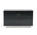 Victoria Modern Black Crocodile Dresser