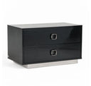 Victoria Modern Black Crocodile Dresser