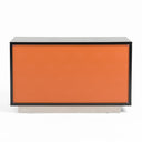 Victoria Modern Black Crocodile Nightstand