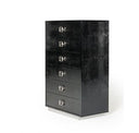 Victoria Modern Black Crocodile Dresser