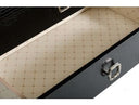 Victoria Modern White Crocodile Lacquer 6-Drawer Chest