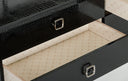 Victoria Modern Black Crocodile Dresser