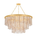 Vintage Gold Leaf Finchville Chandelier 42" by Hudson Valley