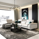 Viola - Italian Contemporary Deserto Leather Right Facing Sectional Sofa