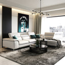 Viola - Italian Contemporary Deserto Leather Right Facing Sectional Sofa